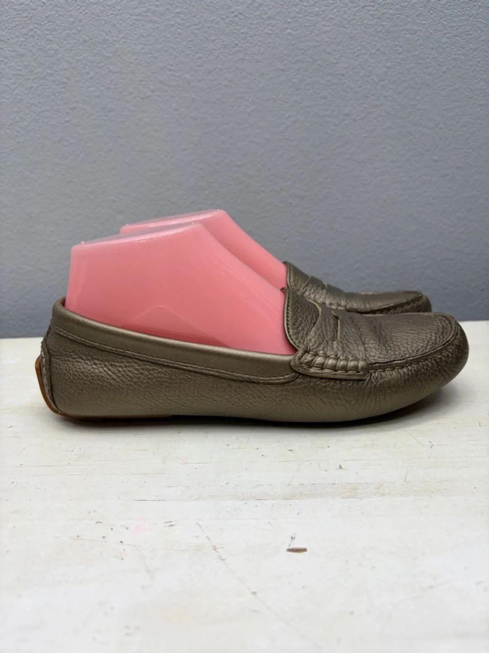 Lauren Ralph Lauren Bronze Leather Loafers Size 6.5
